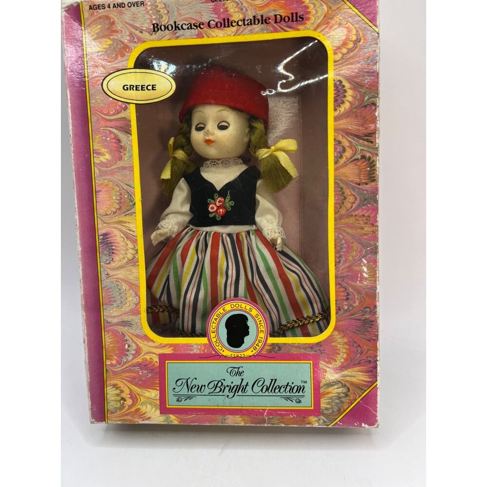 Bookcase collectable Doll, New Bright Collection Greese Girl